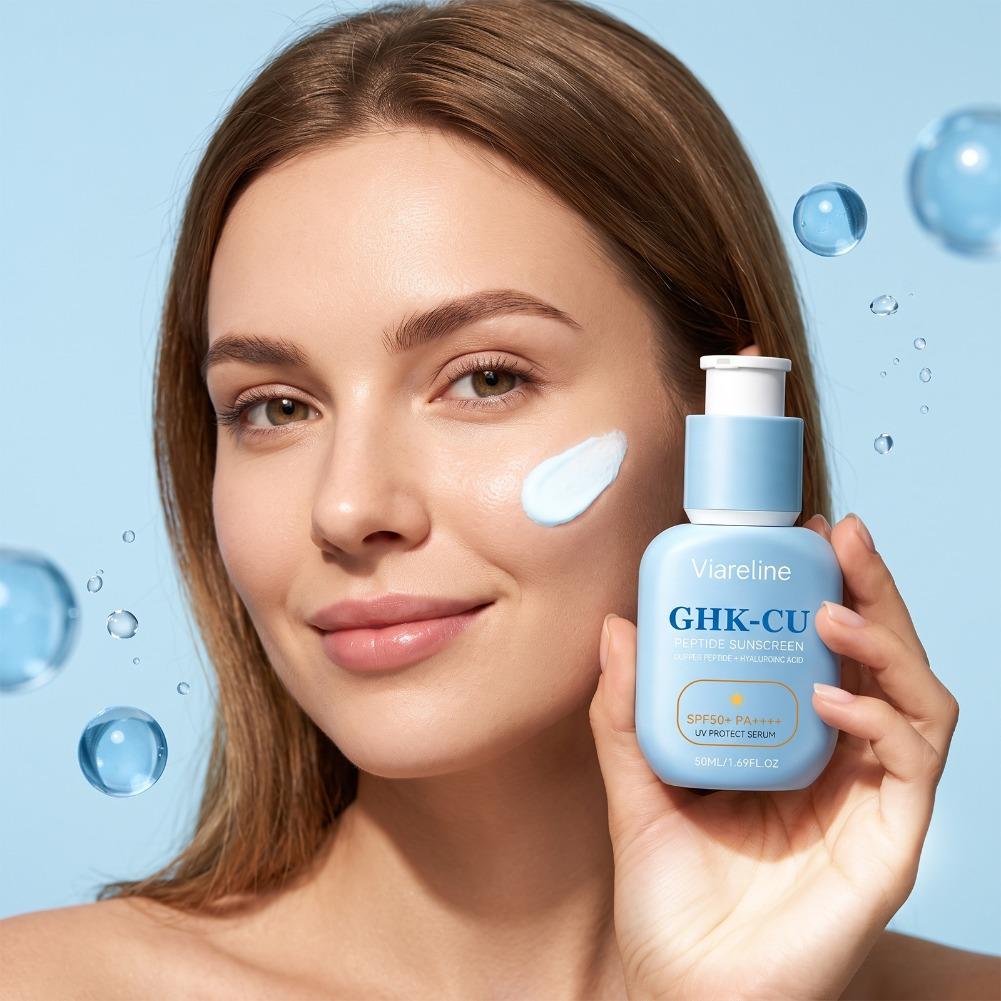 Spf 50 Sunscreen - Protetor Solar GHK-Cu Peptide 50ml com