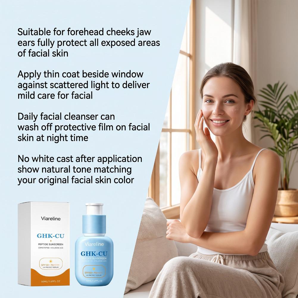 Protetor Solar GHK-Cu Peptide  - Spf 50 Sunscreen avaliação e preço