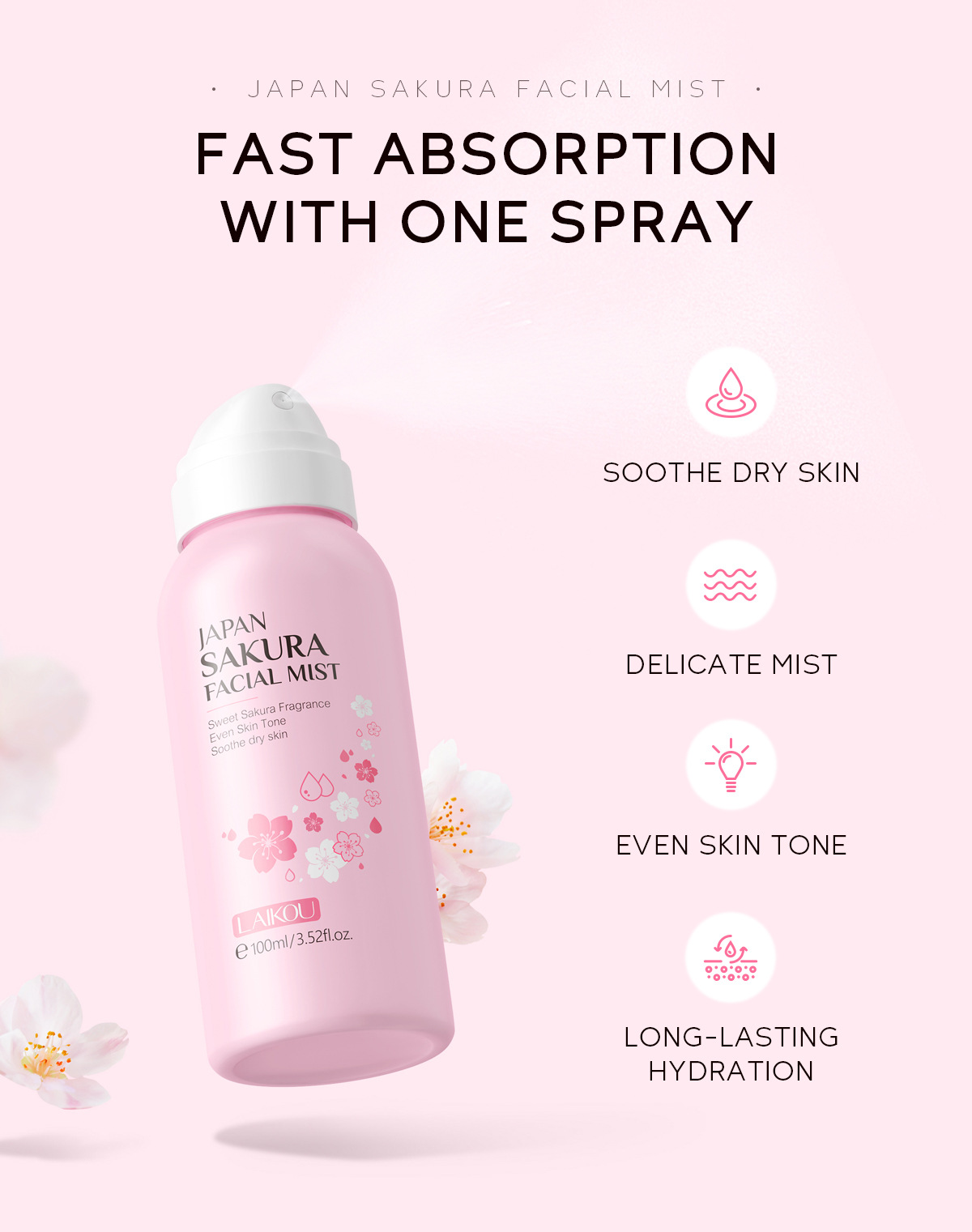 Laikou sakura spray iluminador - Niacinamide Brightening Serum avaliação e preço