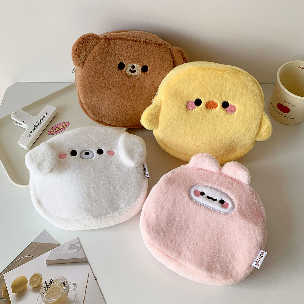 Bolsa de Maquiagem de Pelúcia  - Skincare Animate avaliação e preço
