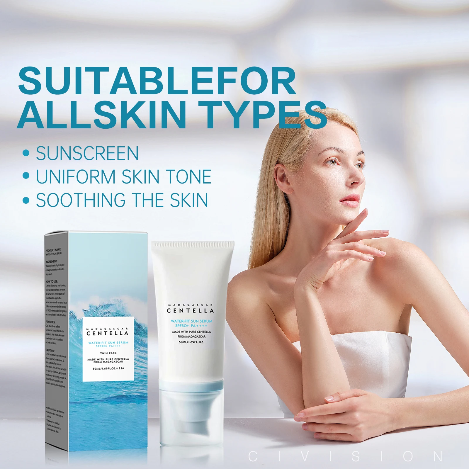 2/1 pçs spf50 + protetor solar - Spf 50 Sunscreen avaliação e preço